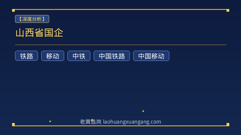山西省国企 - 老黄选岗