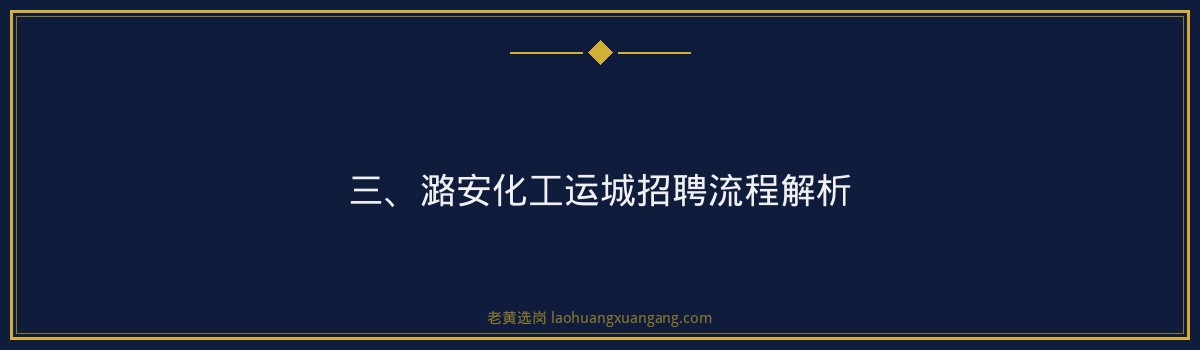 【潞安化工运城招聘】- 老黄选岗专业解读 - 要点