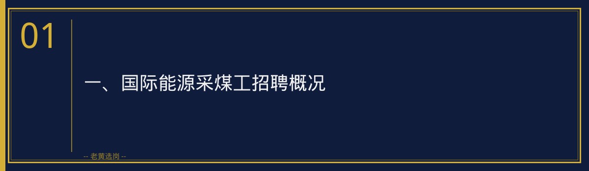 国际能源采煤工招聘：老黄选岗助您圆梦央国企 - 章节