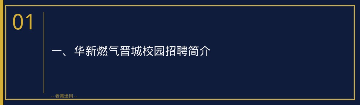 华新燃气晋城校园招聘流程全解_老黄选岗 - 章节