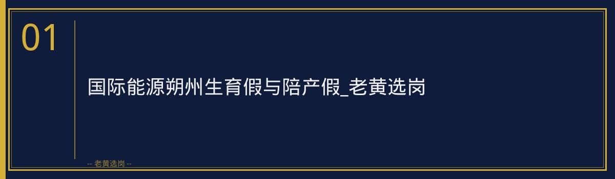 国际能源朔州生育假与陪产假_老黄选岗 - 章节