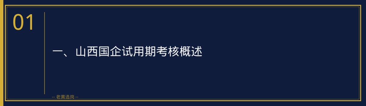 山西国企试用期考核内容 - 老黄选岗专业解读 - 章节