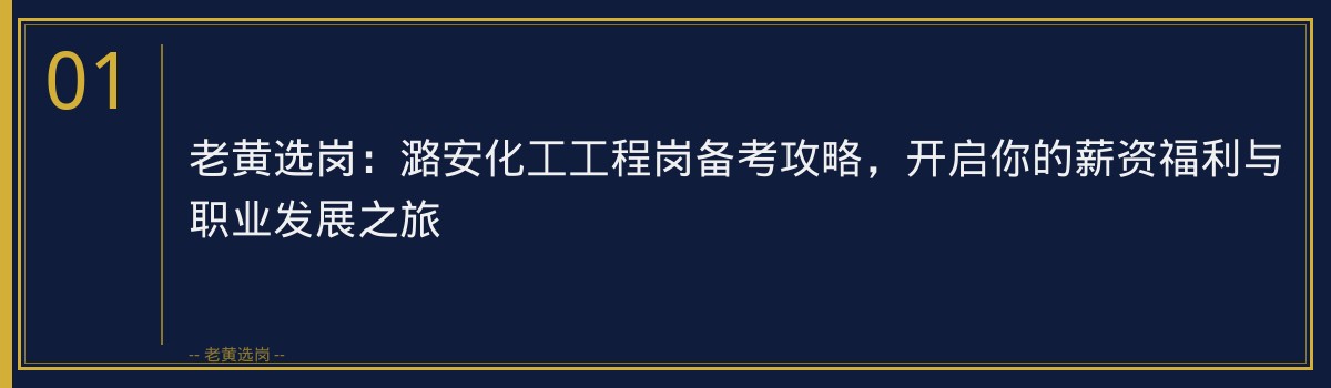潞安化工工程岗备考攻略 - 章节