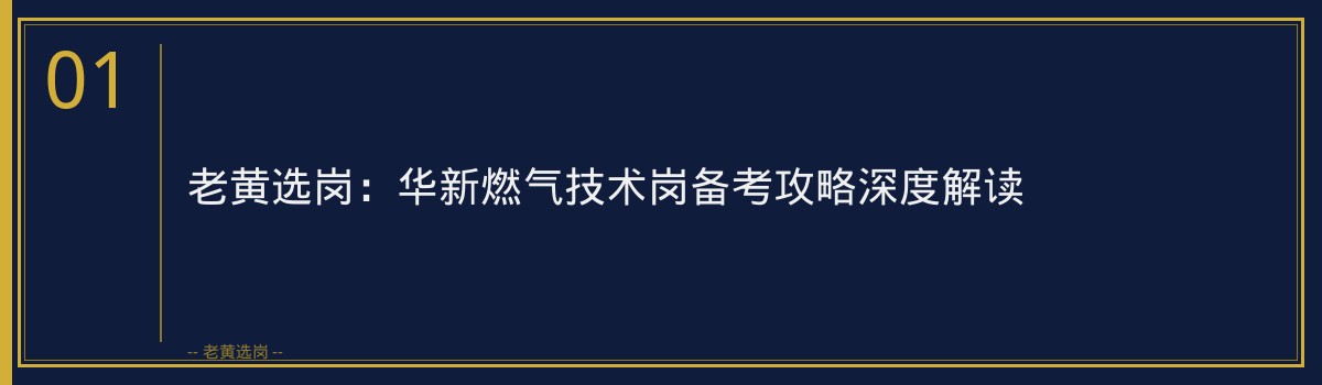 华新燃气技术岗备考攻略 - 章节