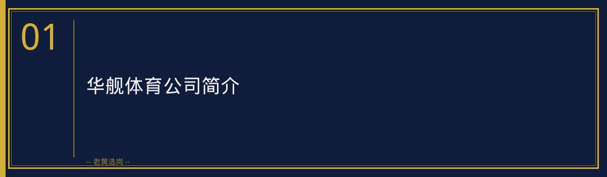 华舰体育年收入分析｜老黄选岗 - 章节