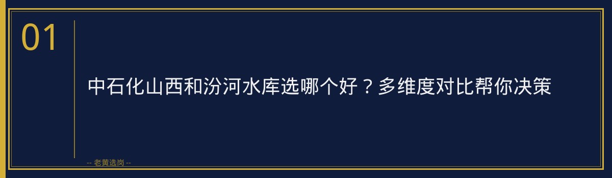 中石化山西和汾河水库选哪个好？多维度对比帮你决策 - 章节