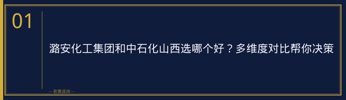 潞安化工集团和中石化山西选哪个好？多维度对比帮你决策 - 章节