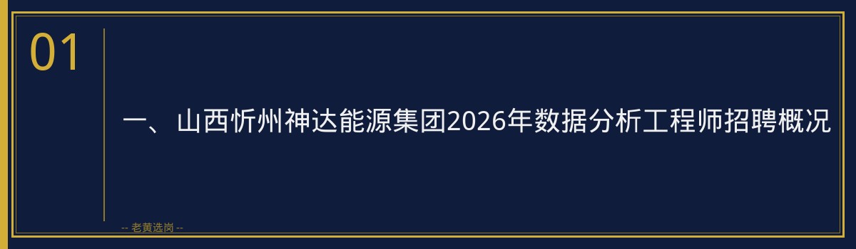 山西忻州神达能源集团2026年数据分析工程师笔试题型分析｜老黄选岗 - 章节