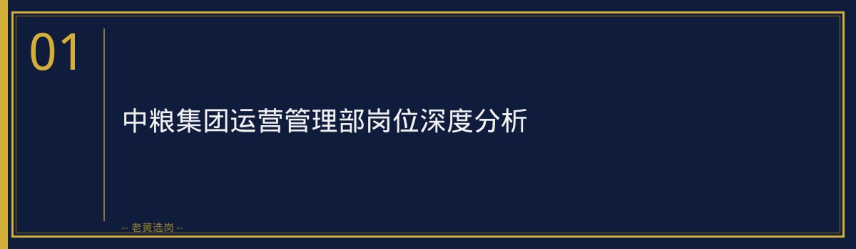 国企笔试备考 - 中粮集团有限公司笔试技巧 - 老黄选岗 - 章节