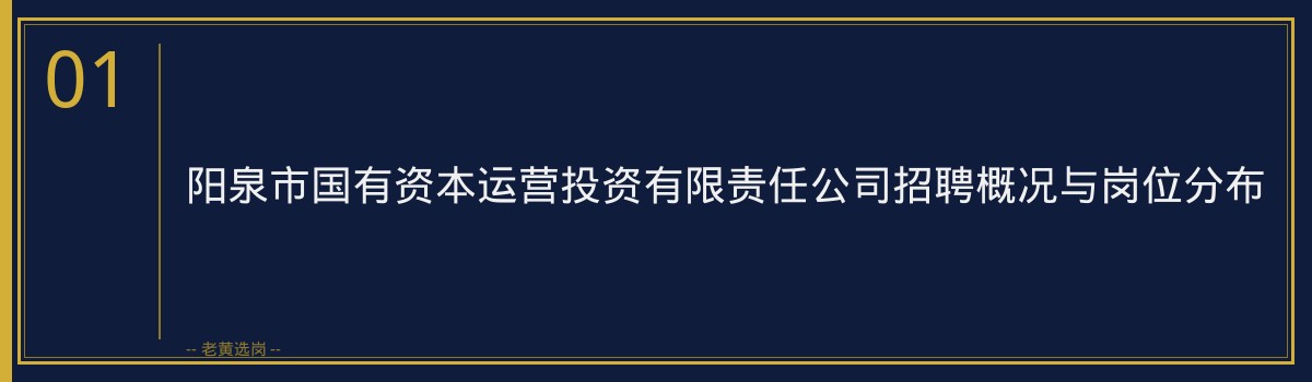 山西央国企招聘 - 阳泉市国有资本运营投资有限责任公司报考攻略 - 老黄选岗 - 章节