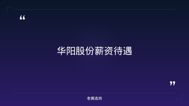 华阳股份薪资待遇-老黄选岗 - 章节