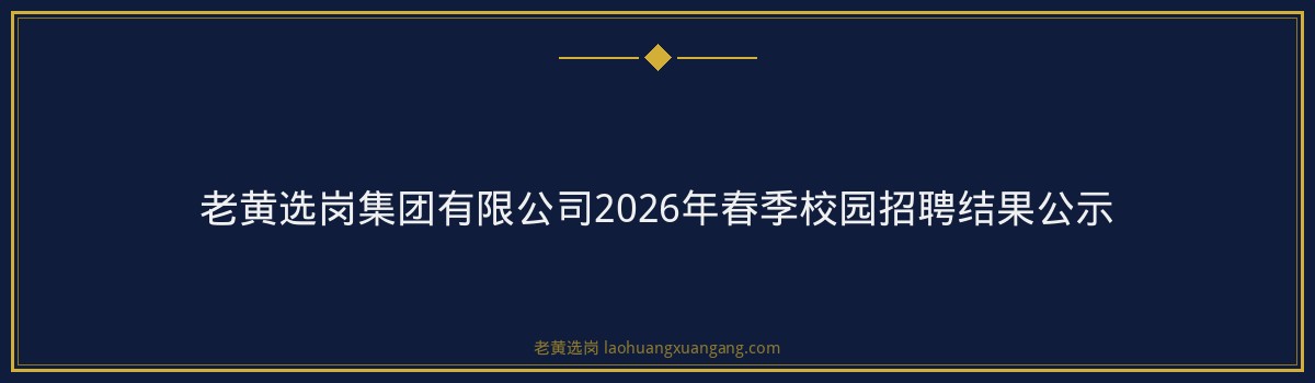 山西国际能源集团有限公司2026年春季校园招聘结果公示 - 要点