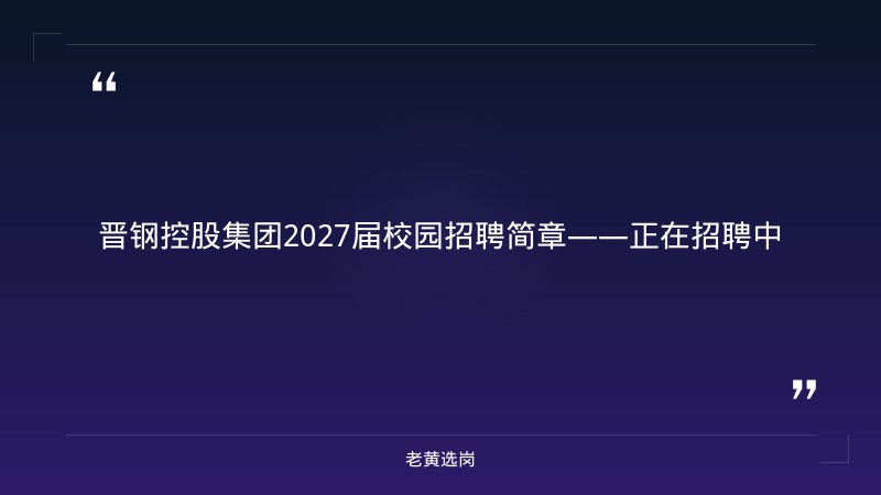 2027届校园招聘简章（材料/冶金/化工/电气/物流/自动化/能源动力/管培生，约1200人） - 章节