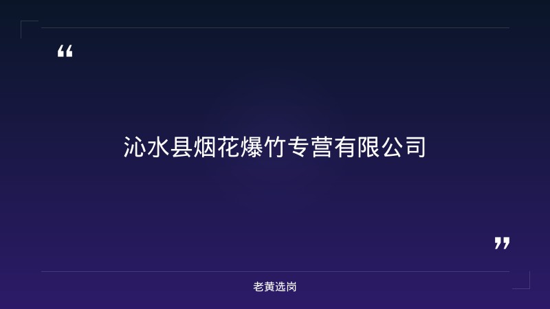 沁水县烟花爆竹专营有限公司、山西耕禾农业服务有限公司公开招聘工作人员 - 章节