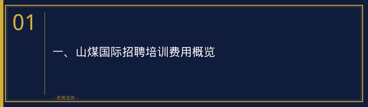 山煤国际招聘培训费用详解 - 老黄选岗助您轻松备战 - 章节